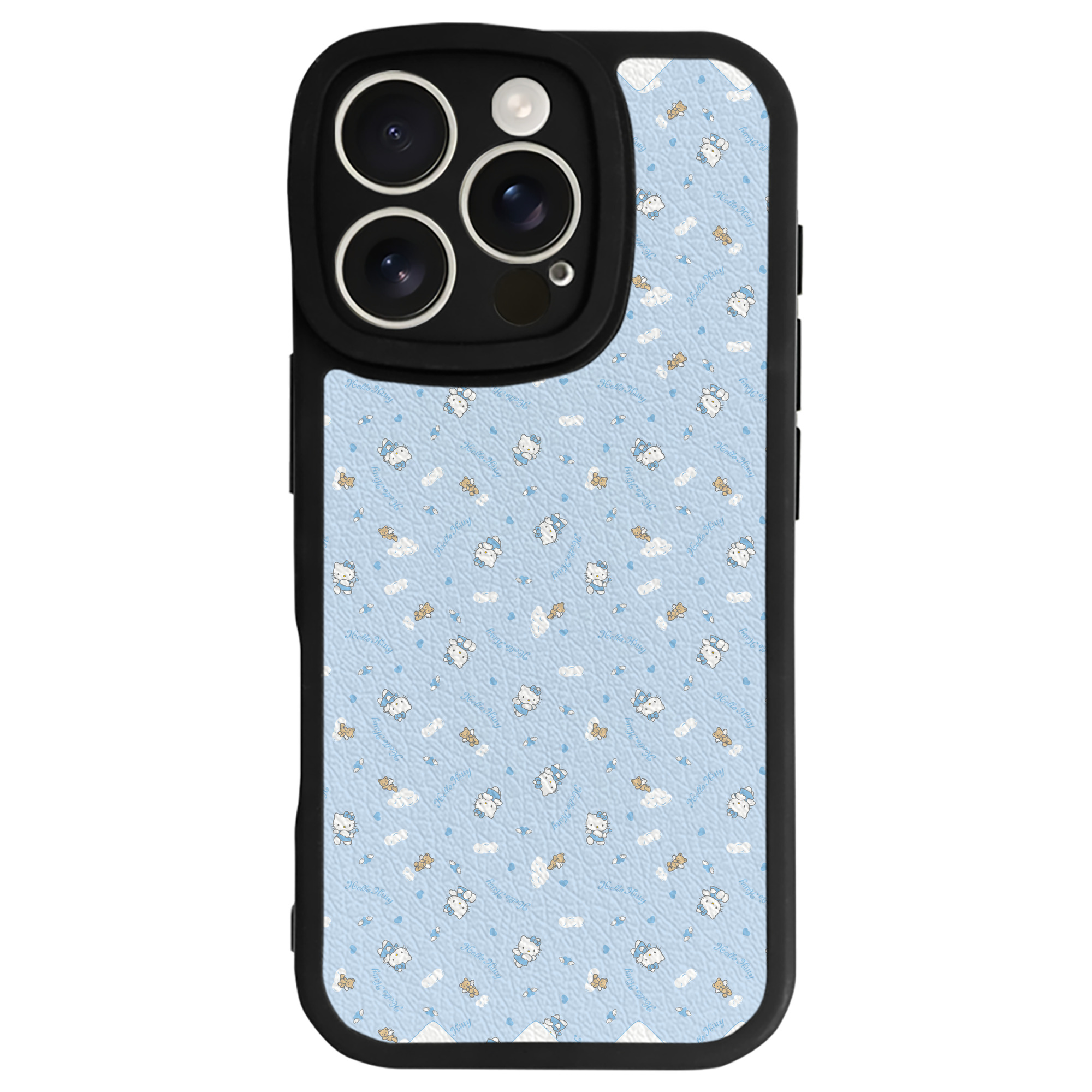 （画像用） Hello Kitty ハローキティ 【iPhone 16シリーズ対応】シリコンスマホケース（レザー調） 材質：シリコン